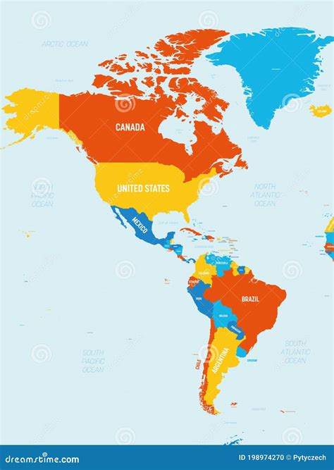 map of canada and usa|map of american continent.